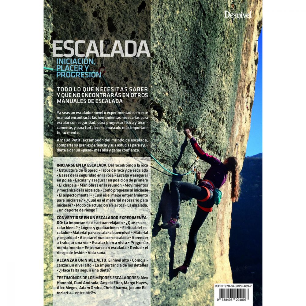 Libro Escalada. Iniciación, Placer y Progresión -