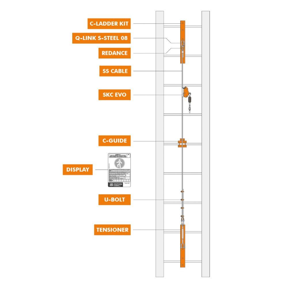 Línea de Vida de Seguridad SKC Evo System 10 M