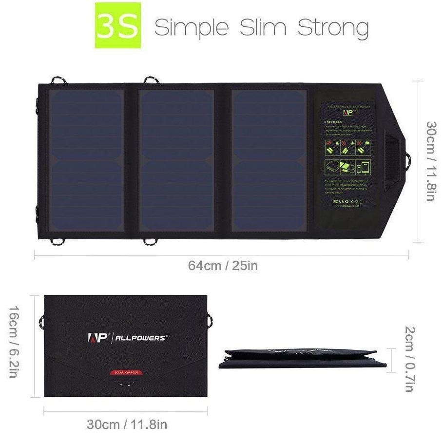 Panel Solar Plegable SP 5V  21W