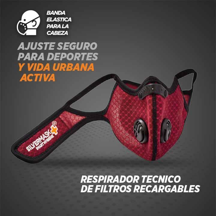 Mascarilla SportMask+ Filtros Carbón Activo