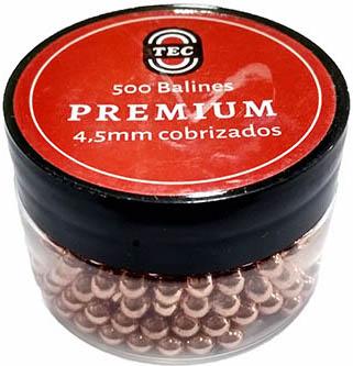 Caja De Balin 500 Unidades Premiun 4.5mm Cobrizados