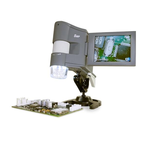 Miniatura Microscopio Digital Flip View - Color: Gris