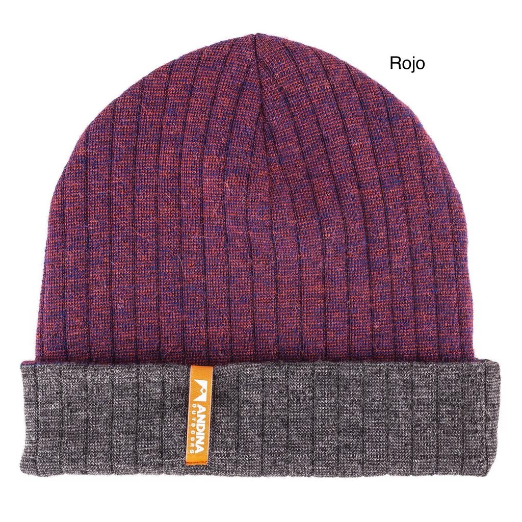 Miniatura Gorro Sereno Reversible Alpaca Premium Merino y Bambú