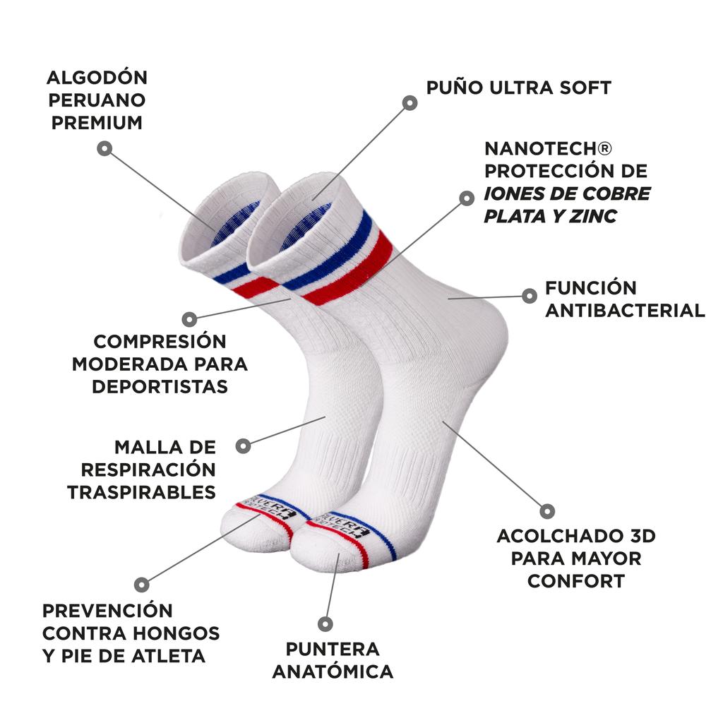 Miniatura 3- Pack Calcetines Cortos Retro Stripes Colores