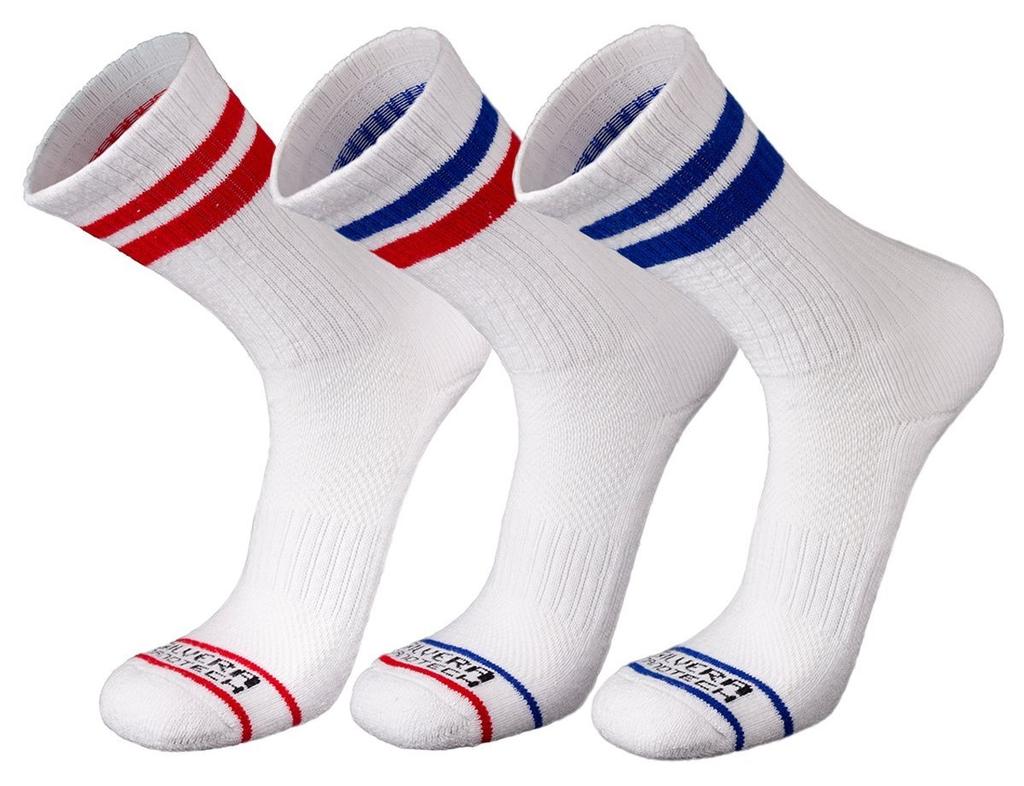 3- Pack Calcetines Cortos Retro Stripes Colores