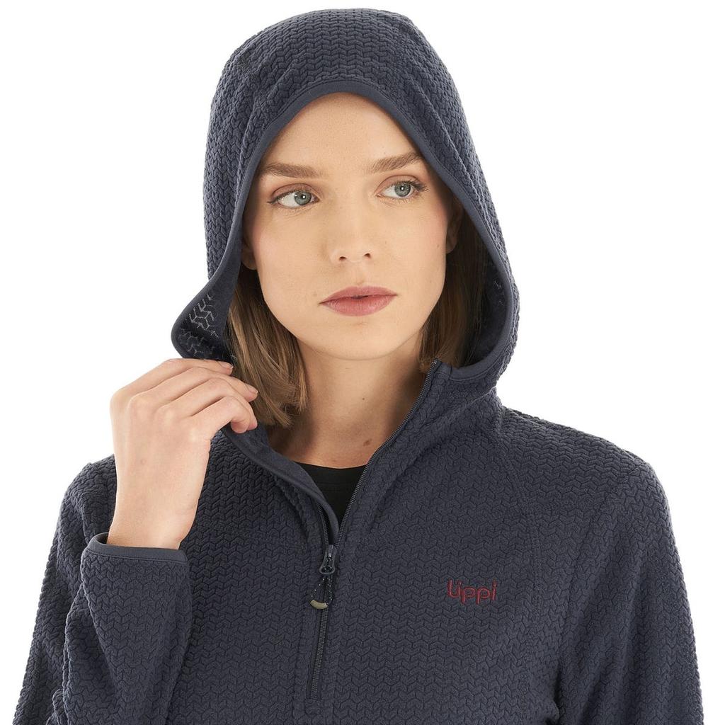 Miniatura Poleron Mujer Jacaranda Nano-F 1/4 Zip Hoody