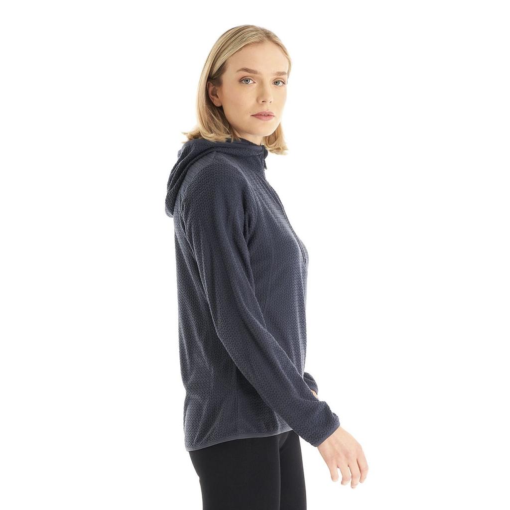 Miniatura Poleron Mujer Jacaranda Nano-F 1/4 Zip Hoody