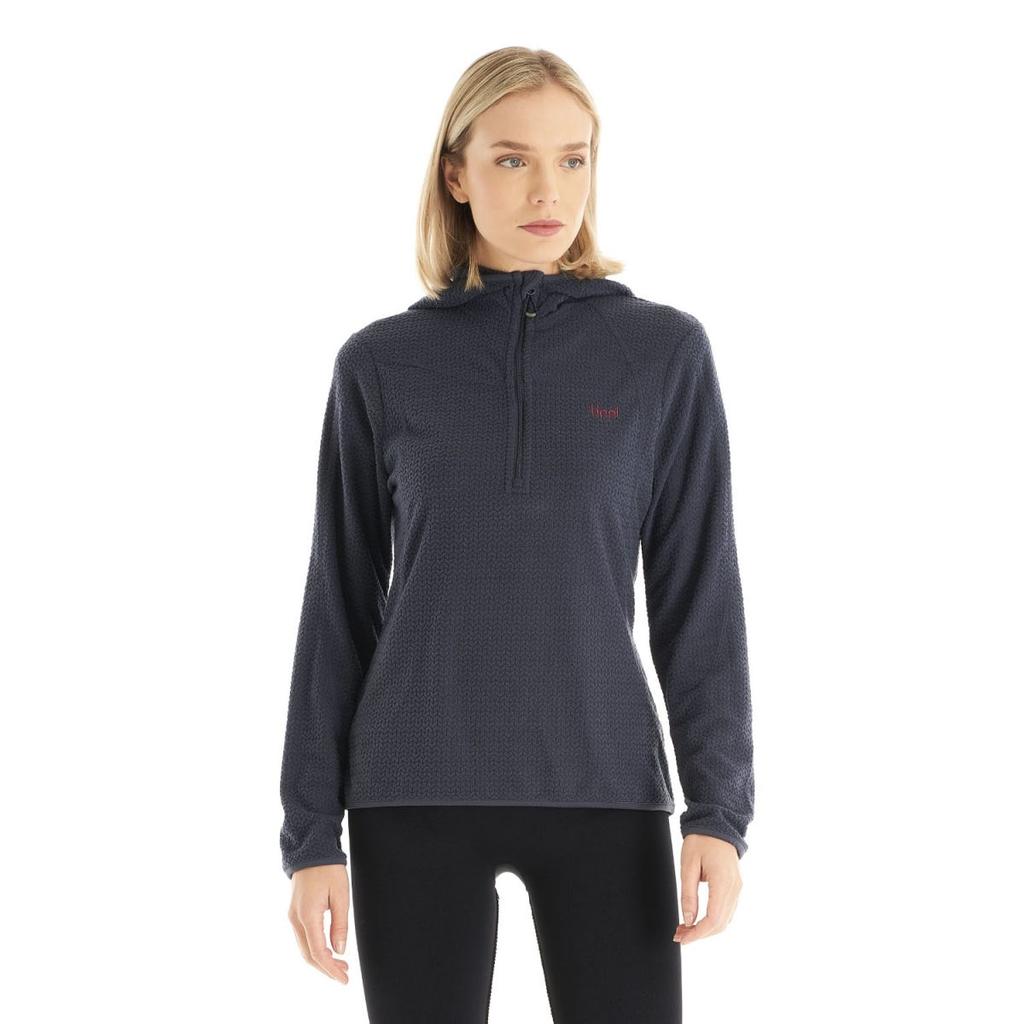 Miniatura Poleron Mujer Jacaranda Nano-F 1/4 Zip Hoody