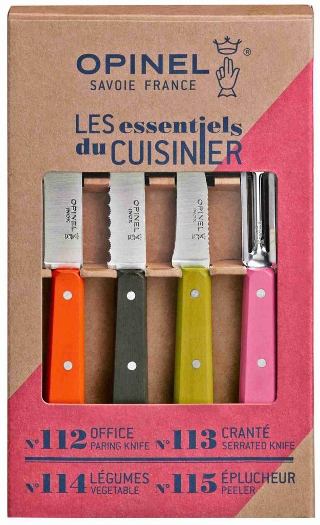 Set Les Essentiels Loft Coloured Stained Birchwood Handle