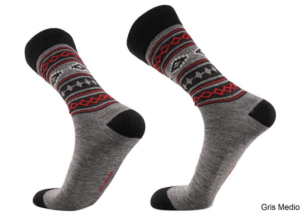 Calcetines Argyle De Vestir. Alpaca, Merino & Bambu