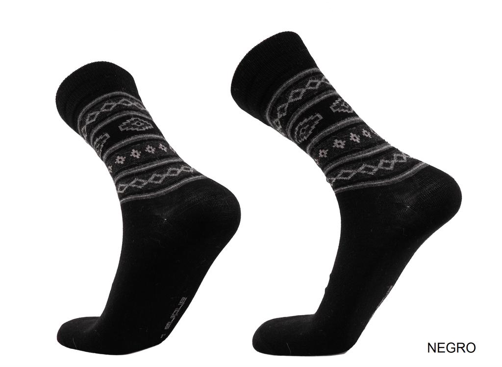 Miniatura Calcetines Argyle De Vestir. Alpaca, Merino & Bambu