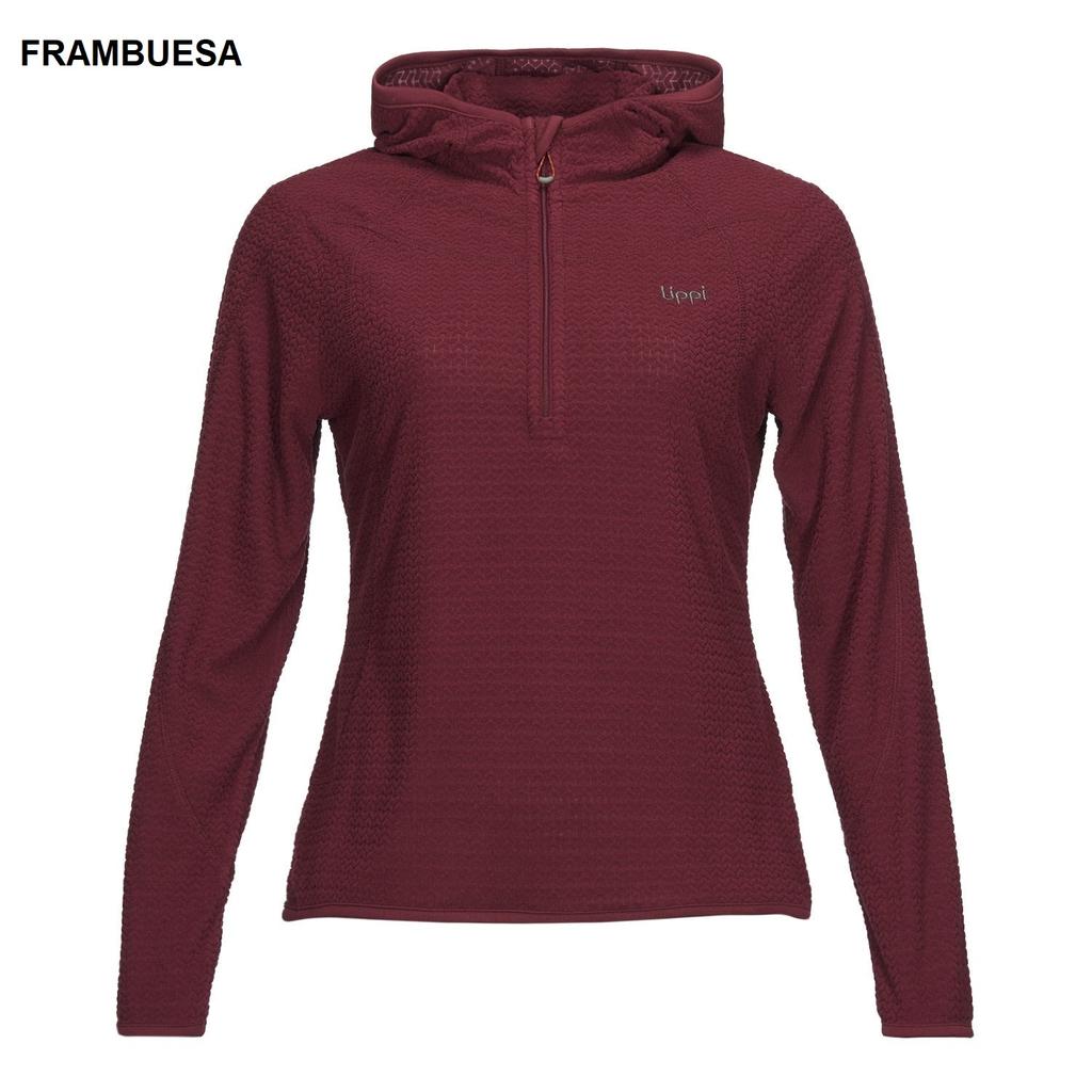 Miniatura Poleron Mujer Jacaranda Nano-F 1/4 Zip Hoody