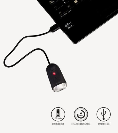 Miniatura Led Delantero Recargable / 35 Lúmenes