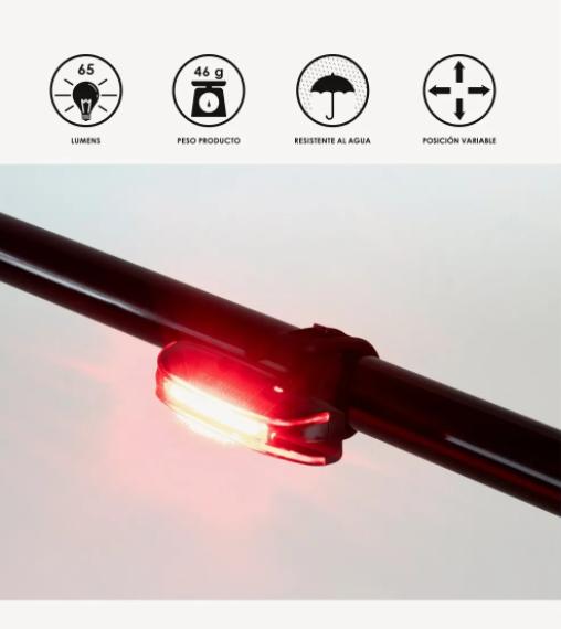 Led Trasero Recargable / 65 Lúmenes