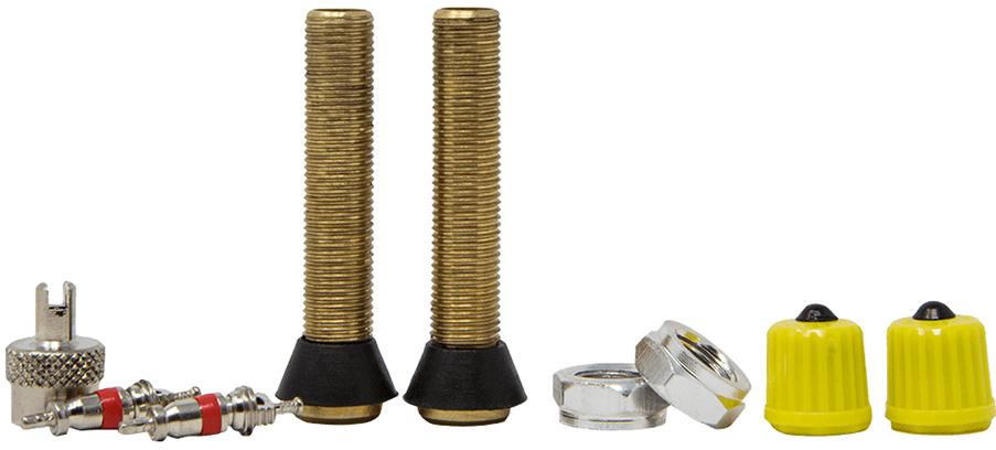 2 Válvulas Gruesas Tubeless Desmontables + Tapón-Terraja