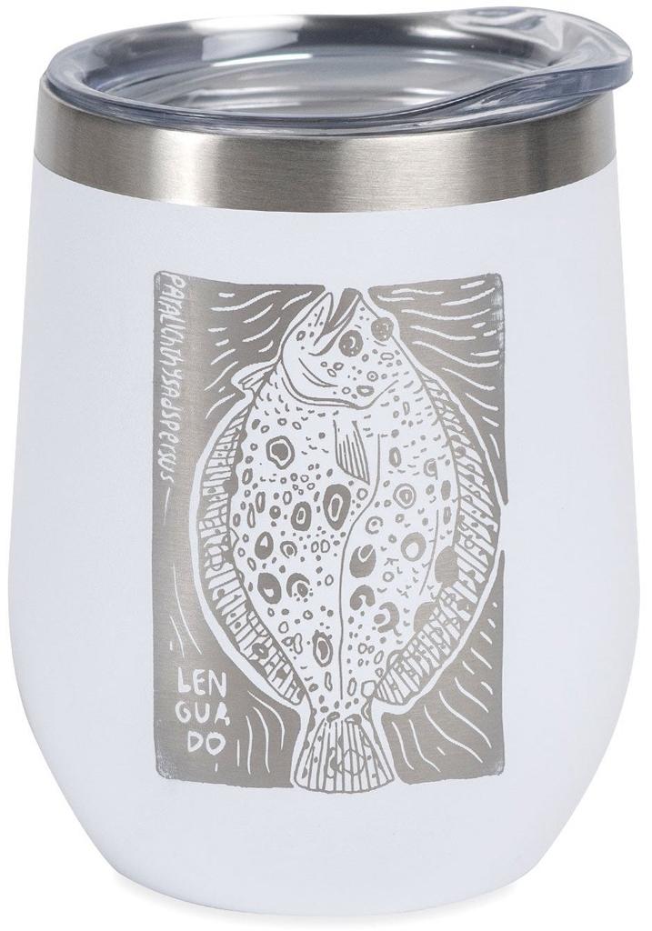 Vaso Térmico Maullín Blanco 351 Ml Edición Peces