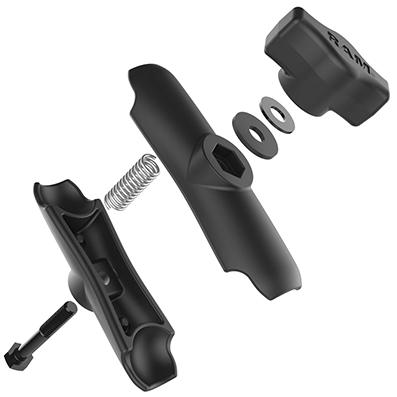 Miniatura Brazo De Enchufe Doble - Color: Negro