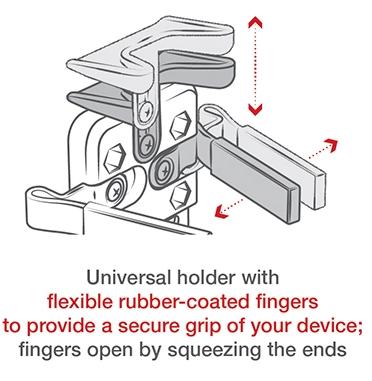 Miniatura Soporte Universal Finger-Grip Con Montaje En Riel EZ-Strap