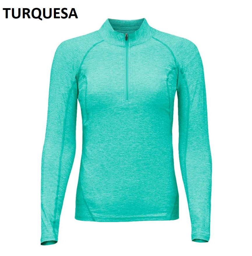 Polera Mujer Dry Fit Manga Larga Dark