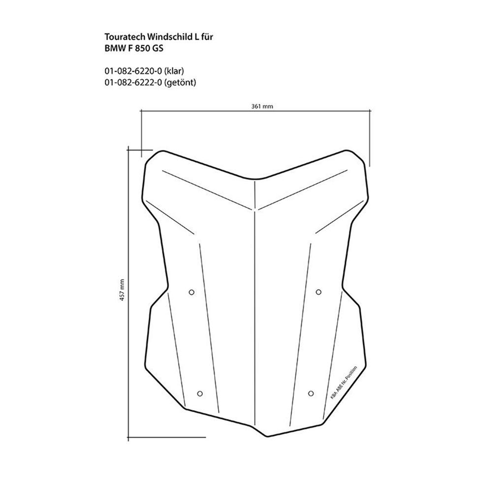 Parabrisa L F850gs/ 850gs Adventure