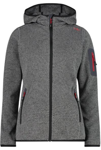 Miniatura Polar Tejido Mujer Jacket Fix Hood