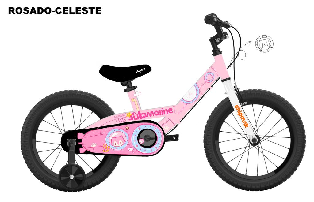 Bicicleta Chipmunk Niña Aro 16 Submarine