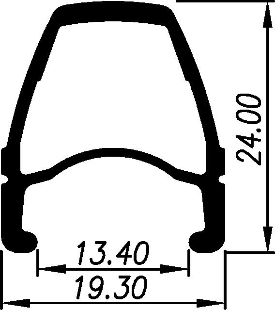 Llanta 700C Dpx Cnc Ojet 32H