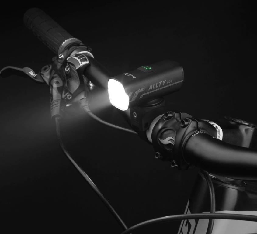 Luz De Bicicleta Para Carretera Recargable USB-C Allty 400Lm