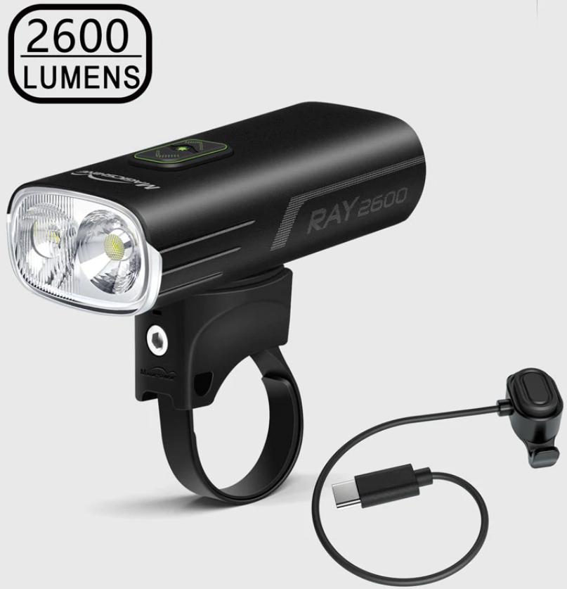 Luz De Bicicleta Remota Inteligente Ray 2600lm