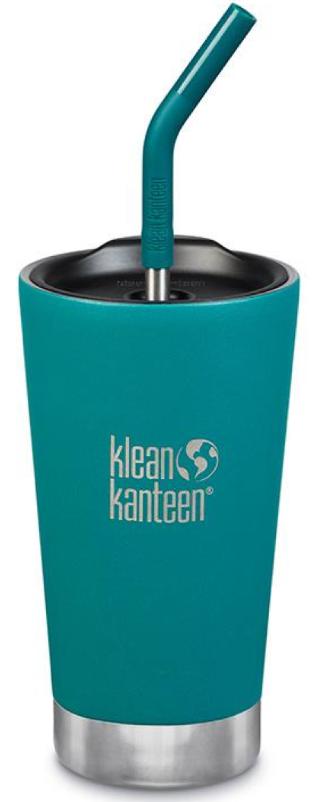 Vaso Termico Acero Inoxidable 473ml 4x Con Tapa y Bombilla