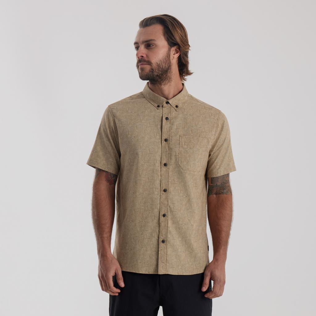 Miniatura Camisa Scholar Stretch - Color: Beige