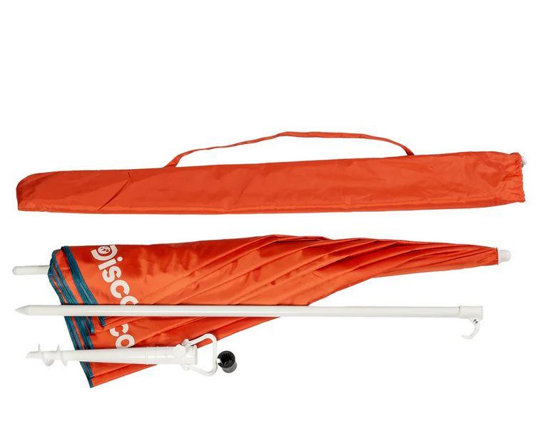 Quitasol Sombrilla Playa Grande Uv+50  - Color: Naranja