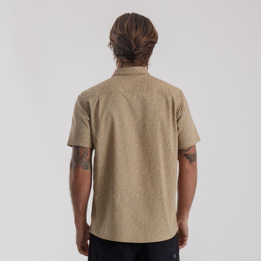 Miniatura Camisa Scholar Stretch - Color: Beige