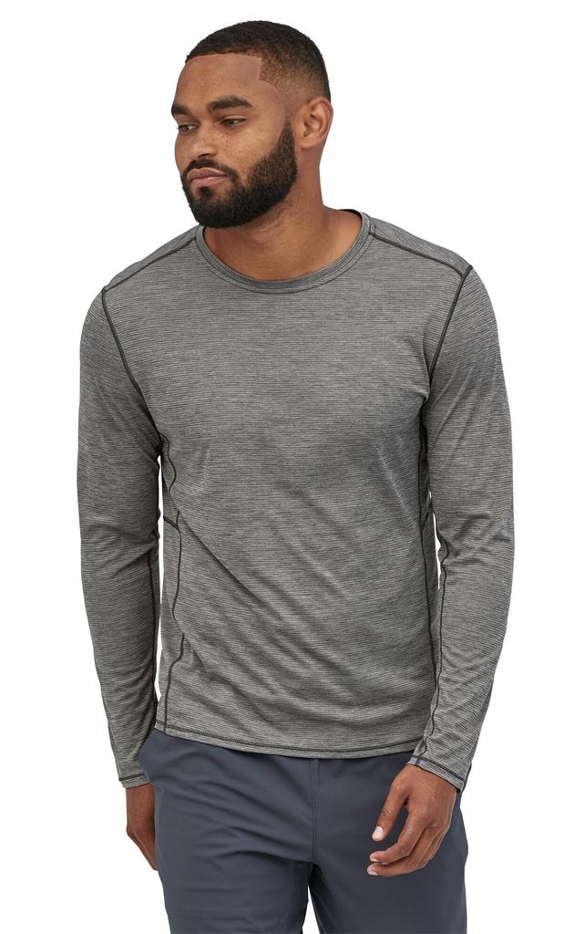 Polera Hombre Manga Larga Capilene Cool Lightweight Shirt - Color: Gris