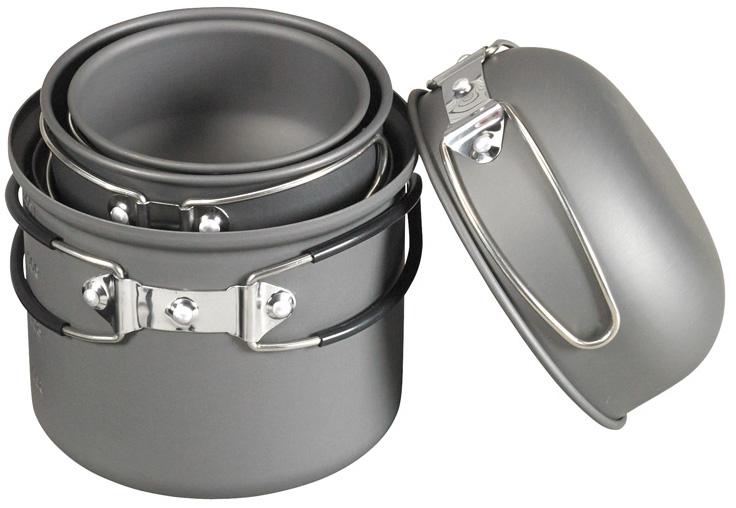 Kit de Ollas y Contenedores 6 Piece - Color: Gris