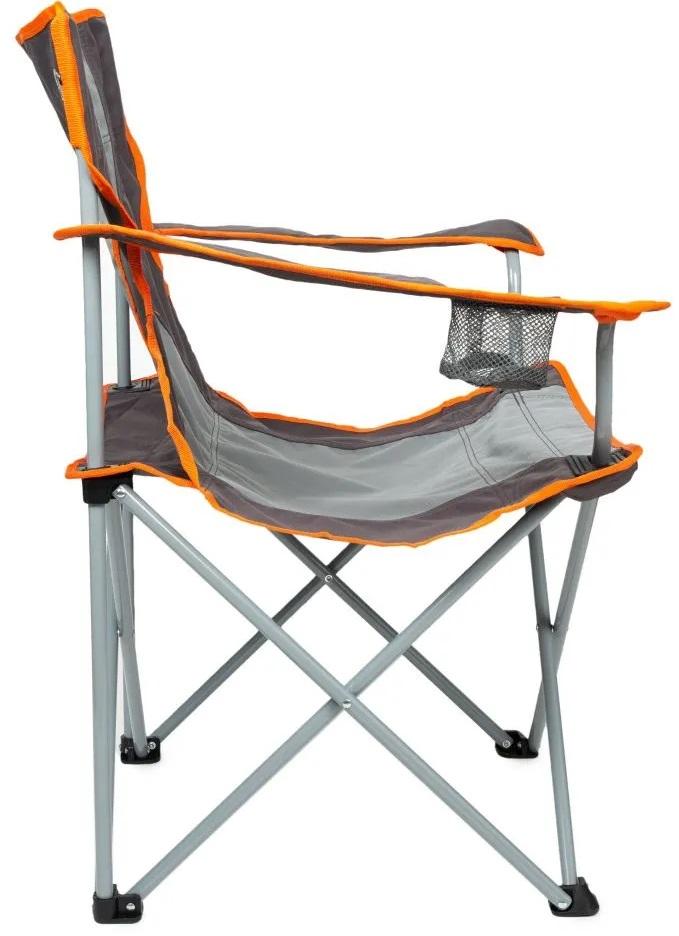 Silla Camping  Basin Acero - Color: Gris-Naranja