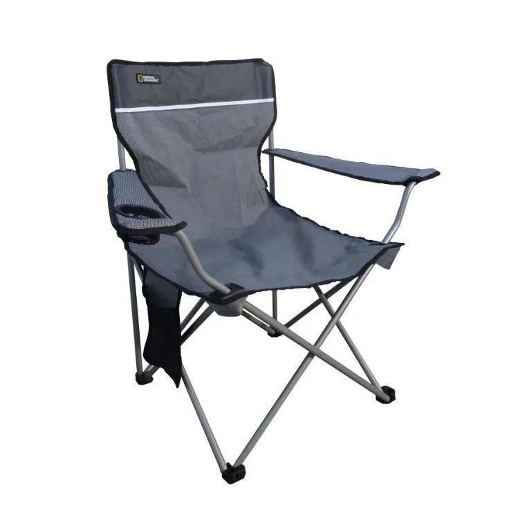 Silla Plegable Con Apoya Brazos Denver - Color: Gris