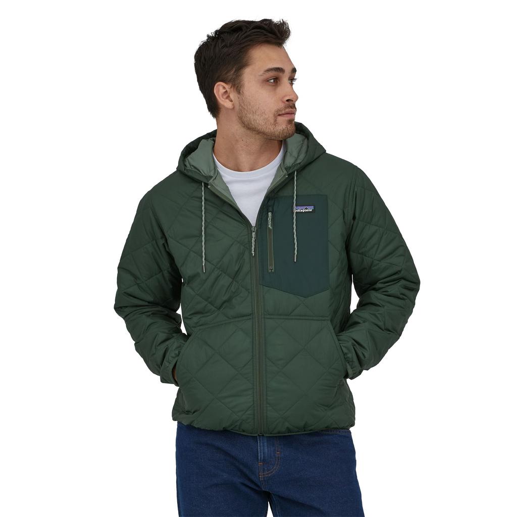 Miniatura Chaqueta Hombre Con Capucha Diamond Quilted Bomber Hoody - Color: Cafe