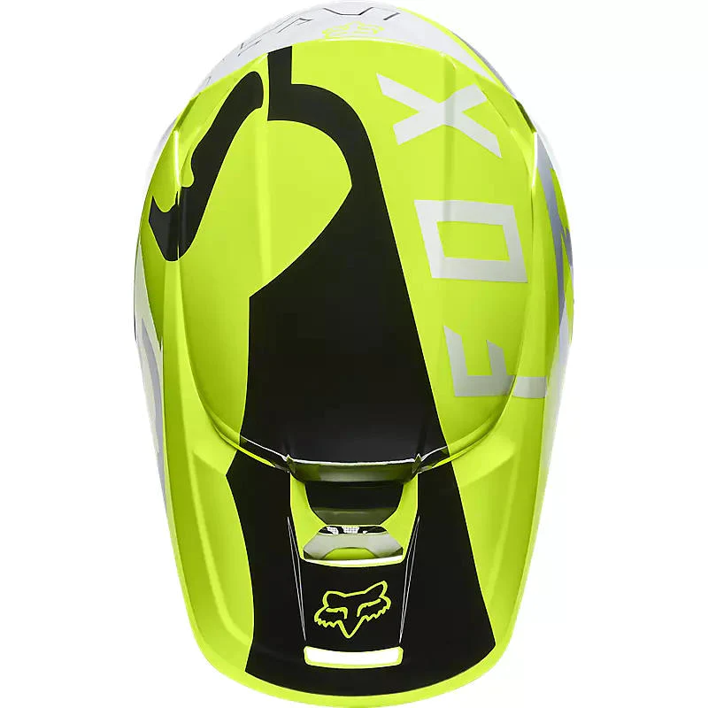 Miniatura Casco Moto Niño V1 Skew - Color: Amarillo