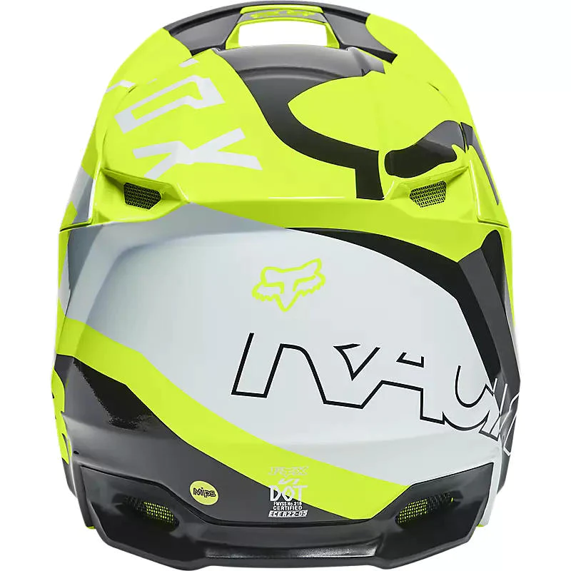 Miniatura Casco Moto Niño V1 Skew - Color: Amarillo