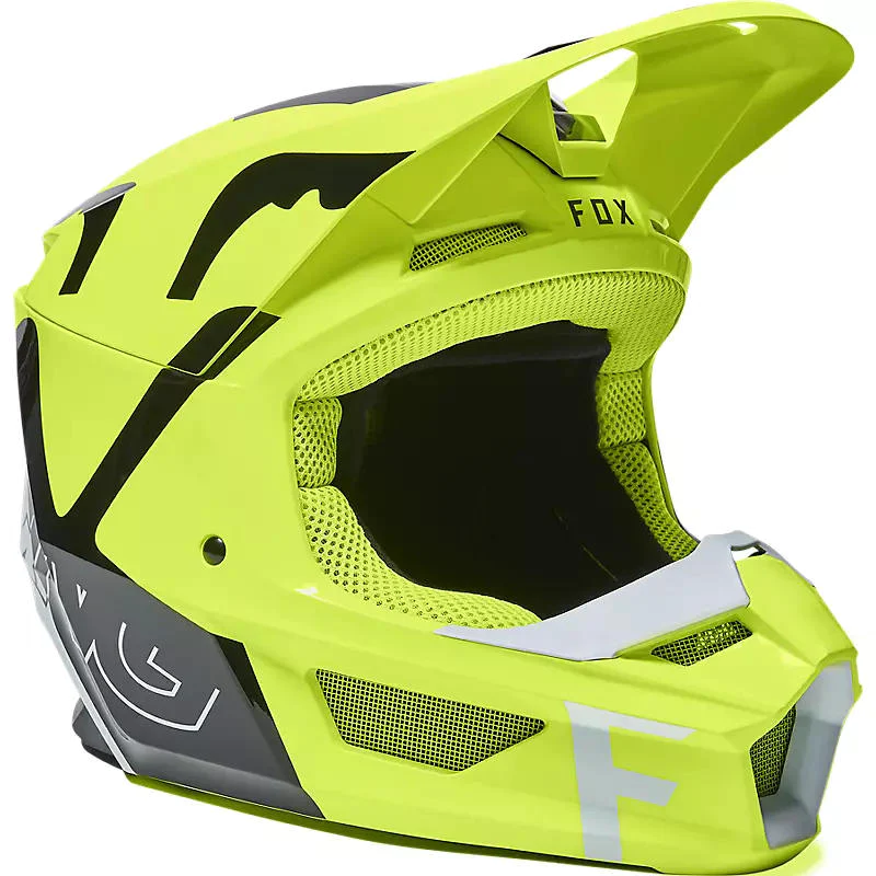 Miniatura Casco Moto Niño V1 Skew - Color: Amarillo