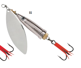 Spinner Falcon Claw Viblex Salmon VS6 - Color: SS PLATA/PLATA