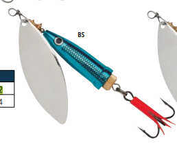 Spinner Falcon Claw Viblex Salmon VS6 - Color: BS AZUL-PLATA