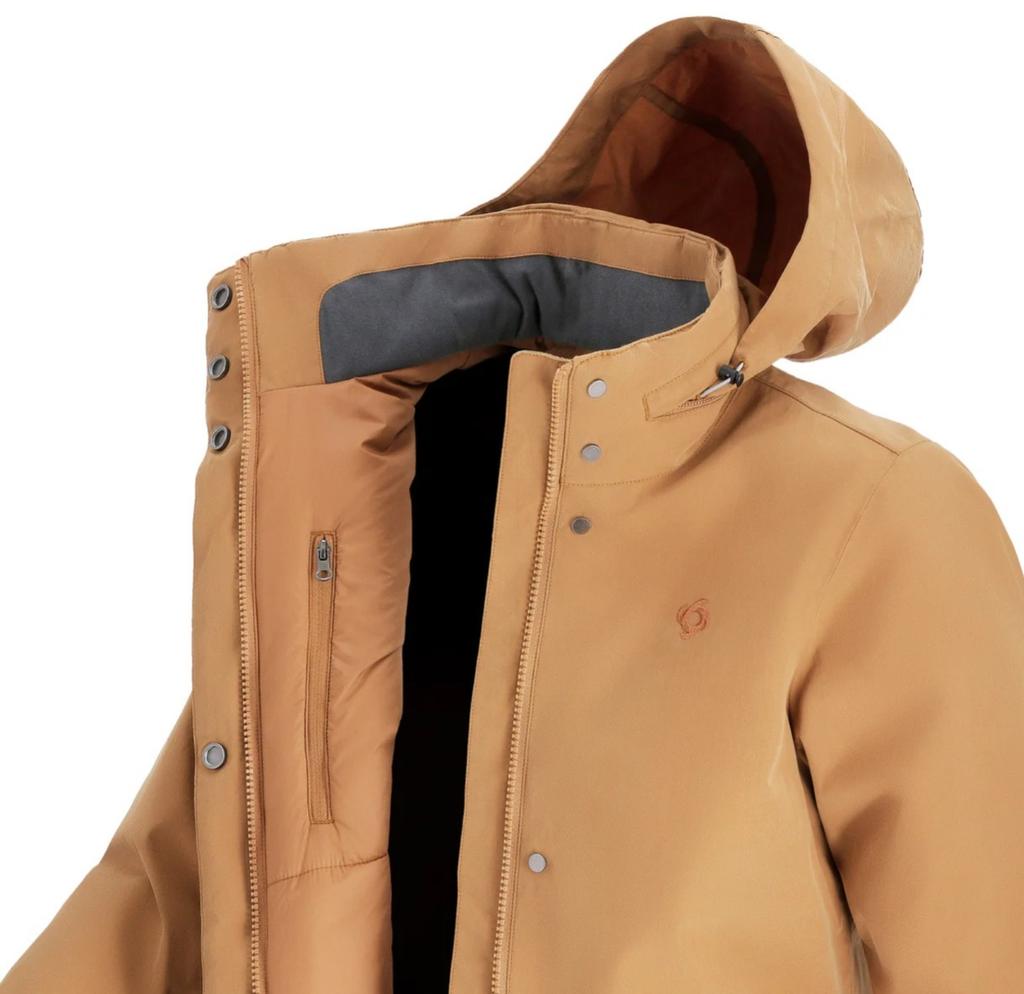 Miniatura Abrigo Eva Mujer  - Color: Mostaza