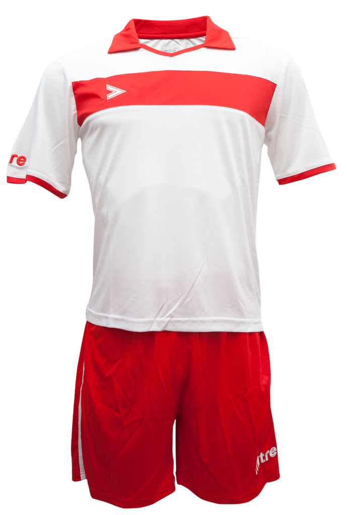 Miniatura Uniforme De Fútbol London Delta Eco Adulto - Color: Blanco-Rojo