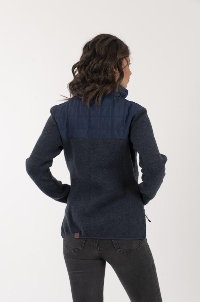 Bomber Hibrido Herrtschiske Mujer - Color: Azul