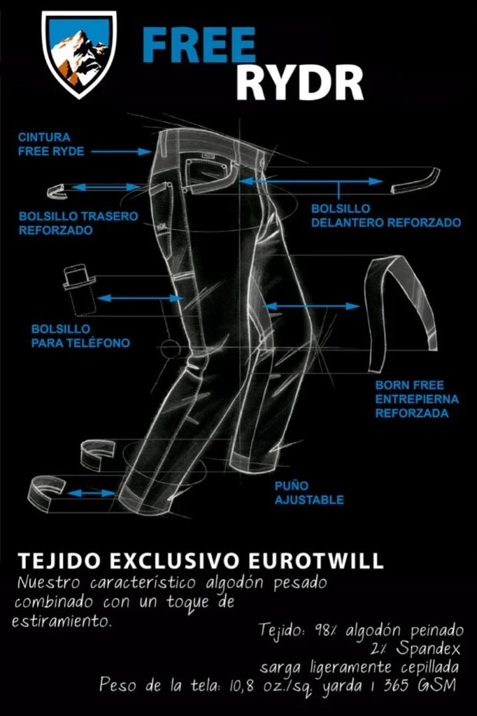 Miniatura Pantalón Hombre Free Rydr Tapered -