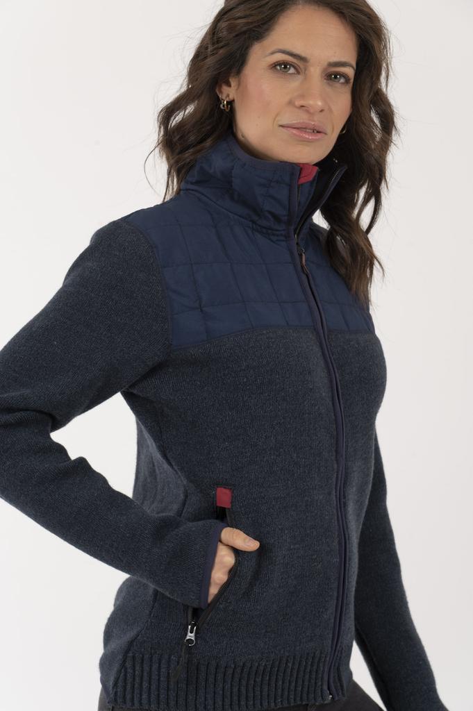 Miniatura Bomber Hibrido Herrtschiske Mujer - Color: Azul