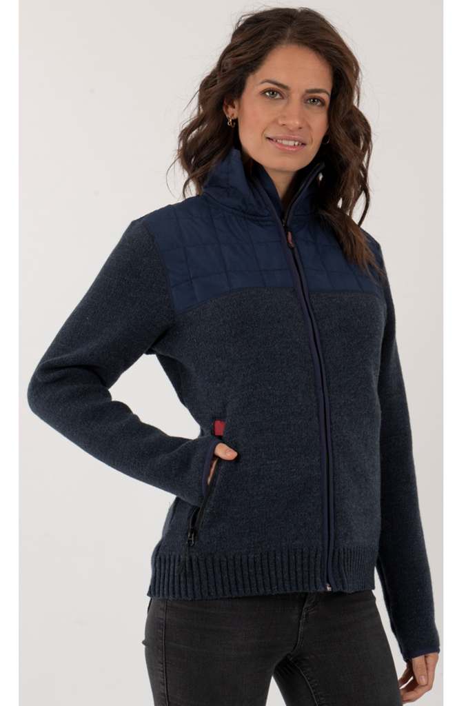 Miniatura Bomber Hibrido Herrtschiske Mujer - Color: Azul