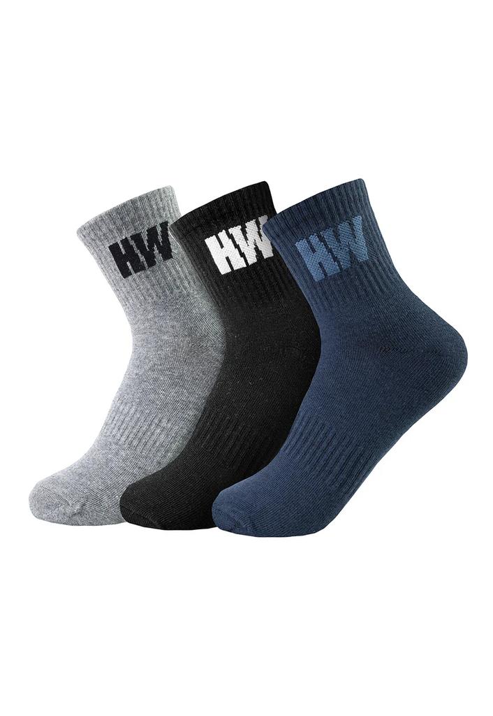 Tripack Calcetines HW Algodón Tobillero Mujer - Color: Multicolor